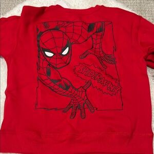 Spider-Man Marvel Red Sweatshirt New